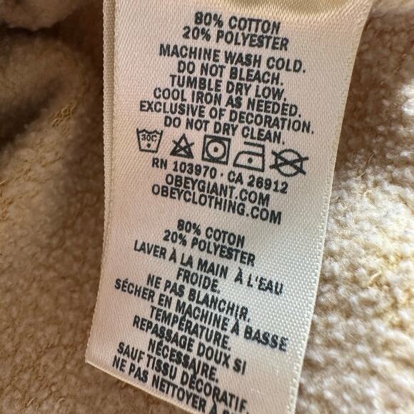 Obey: Yellow Rose Sleeve Hoodie - Picture 3 of 5